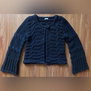 IN D'INDiES Chunky Knit Dark blue Sweater